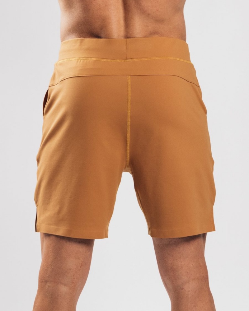 Short Alphalete Trace Corta 8" Camel Homme | OPH-82974215