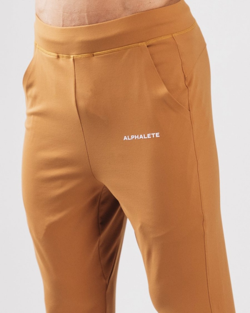 Pantalon Jogging Alphalete Trace Jogger Camel Homme | TGE-81886034