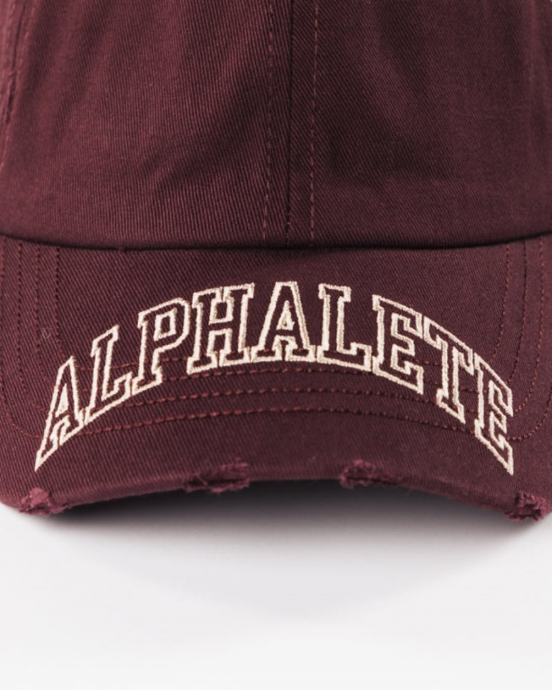 Accessoires Alphalete Collegiate Vintage Cap Sangria Femme | HRF-24555817