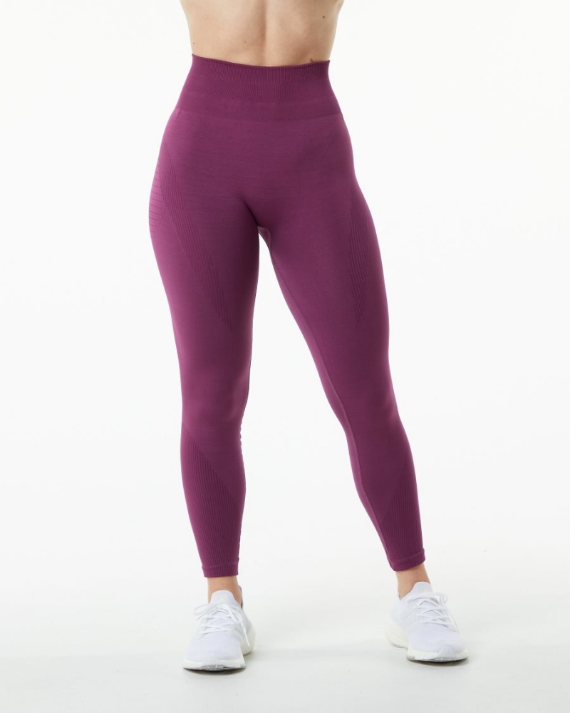 Leggings Alphalete Ozone Legging Grape Femme | IWI-75629579