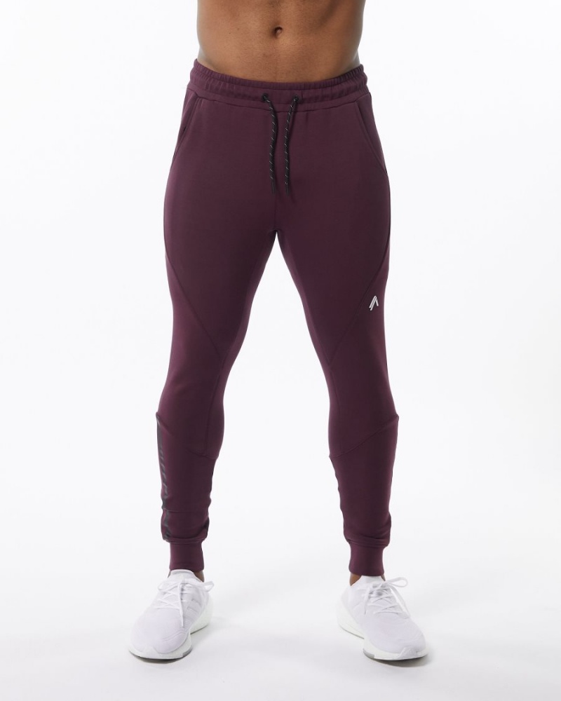 Pantalon Jogging Alphalete ELMTS Cuffed Jogger Merlot Homme | SYB-07200592