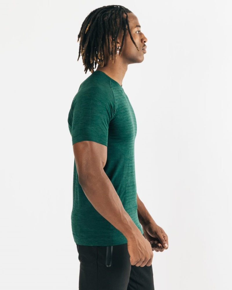 Chemises Alphalete Hero Tee Darkest Pine Homme | FZL-53054145