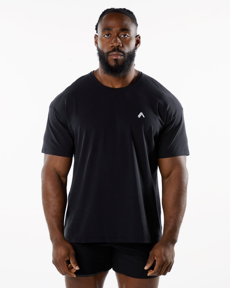 Chemises Alphalete Emblem Tee Noir Homme | GDB-26269173