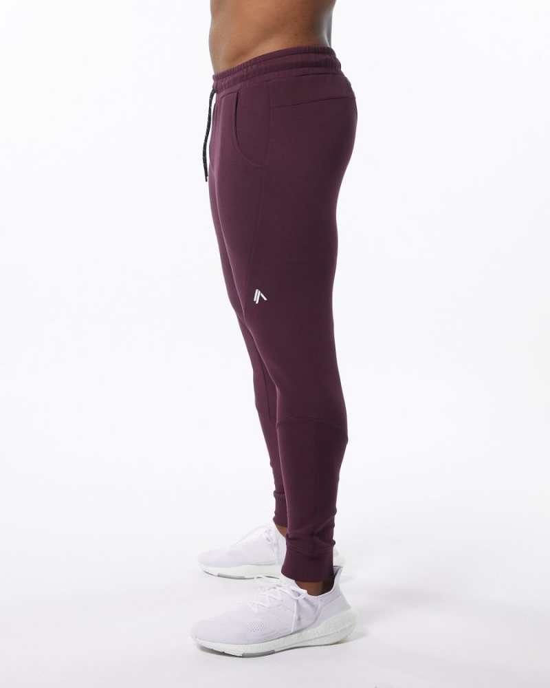 Pantalon Jogging Alphalete ELMTS Cuffed Jogger Merlot Homme | SYB-07200592