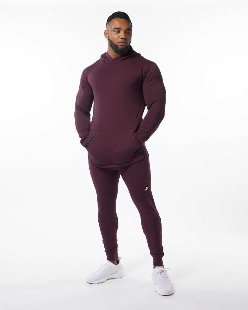 Pantalon Jogging Alphalete ELMTS Cuffed Jogger Merlot Homme | SYB-07200592