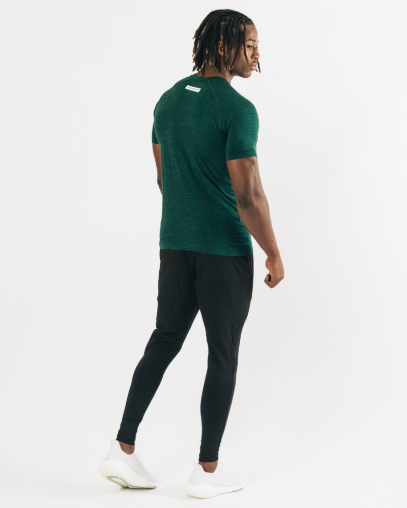 Chemises Alphalete Hero Tee Darkest Pine Homme | FZL-53054145