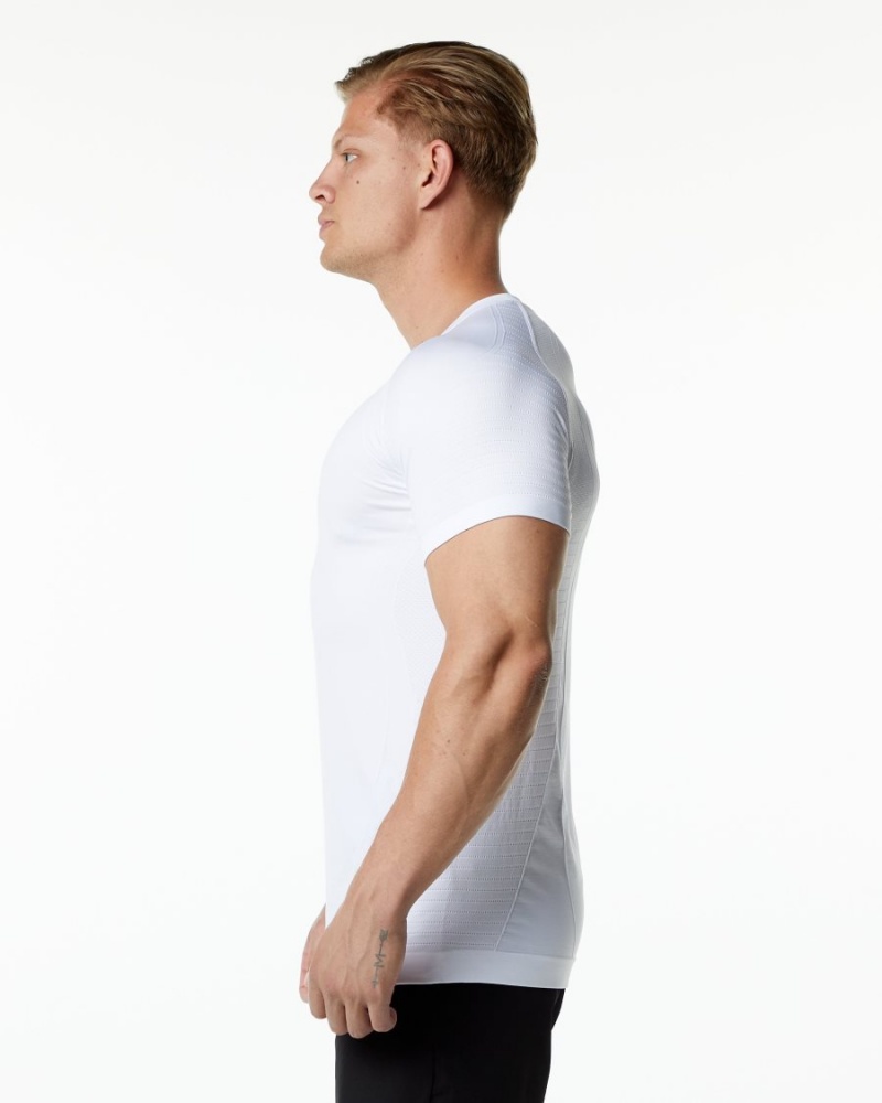 Chemises Alphalete Ozone Tee Blanche Homme | RKN-57556017