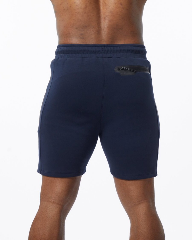 Short Alphalete ELMTS Athlétiques Corta 6" Bleu Marine Homme | WBC-23889371