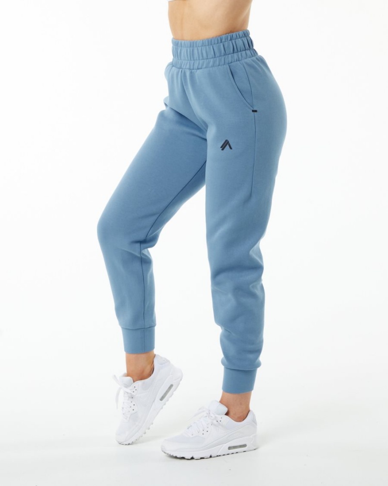 Pantalon Jogging Alphalete ELMTS Cuffed Jogger Bleu Femme | QQC-24328045