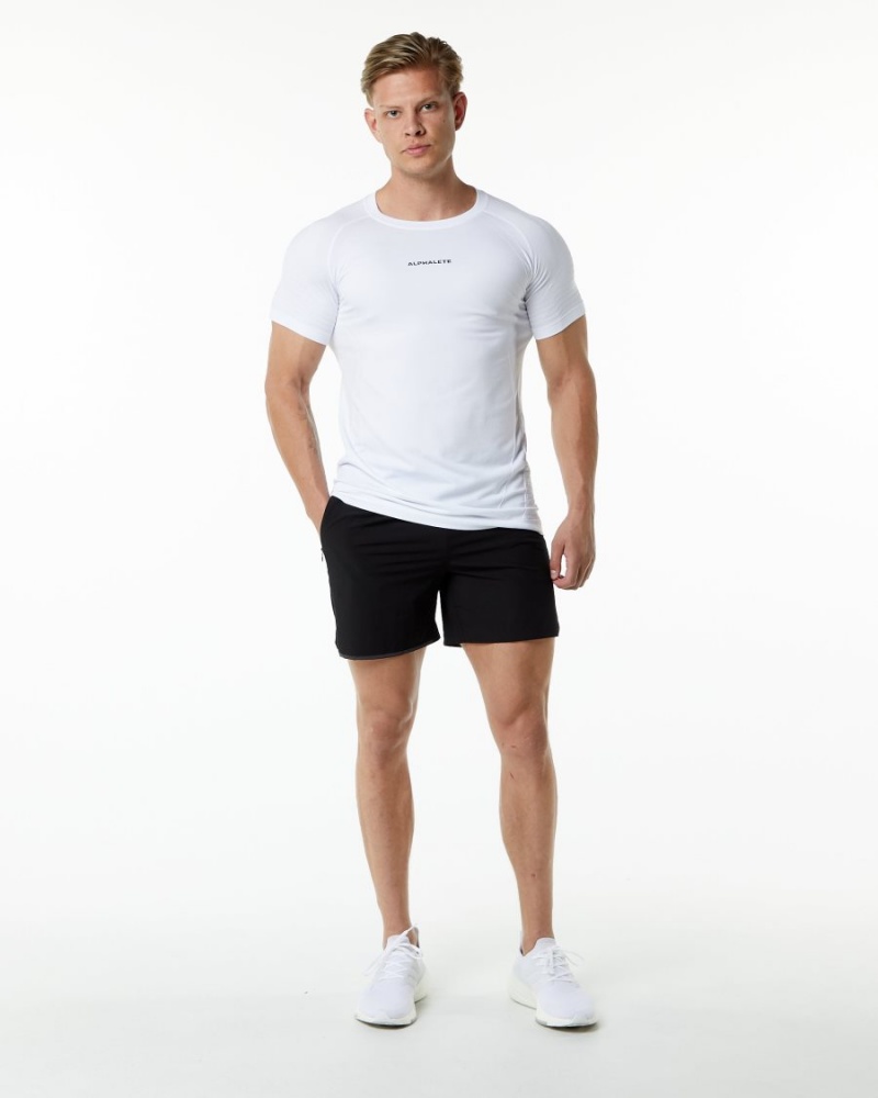 Chemises Alphalete Ozone Tee Blanche Homme | RKN-57556017