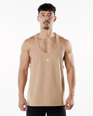 Stringers Alphalete Emblem Stringer Taupe Homme | XHH-07277584