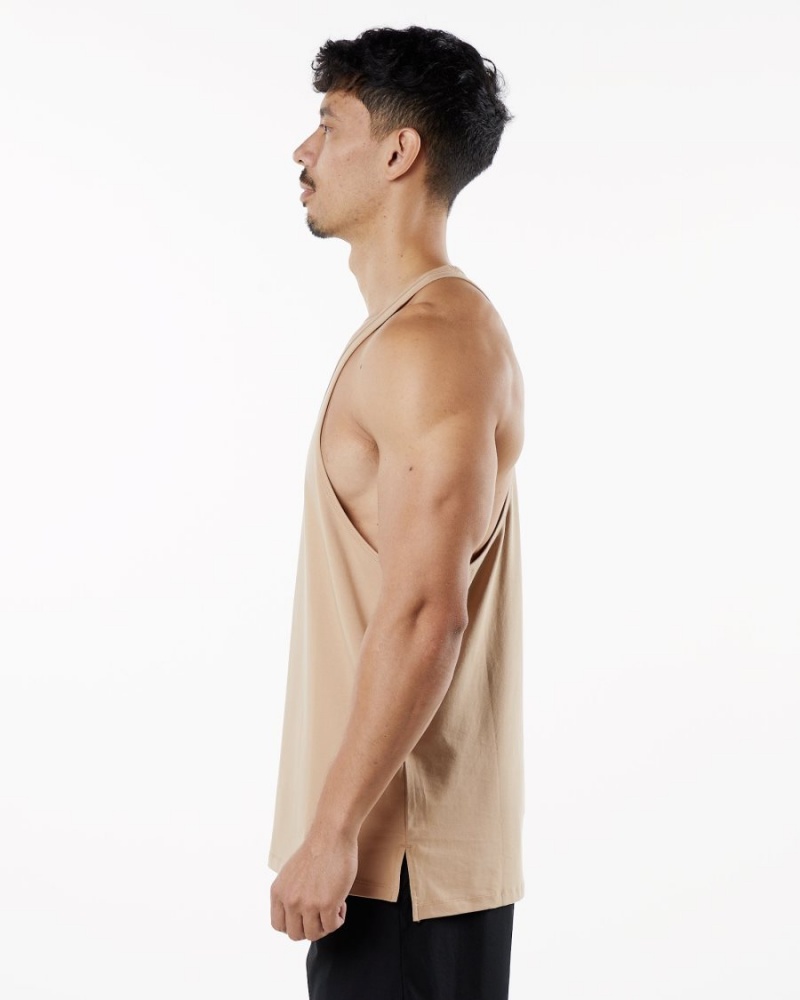 Stringers Alphalete Emblem Stringer Taupe Homme | XHH-07277584