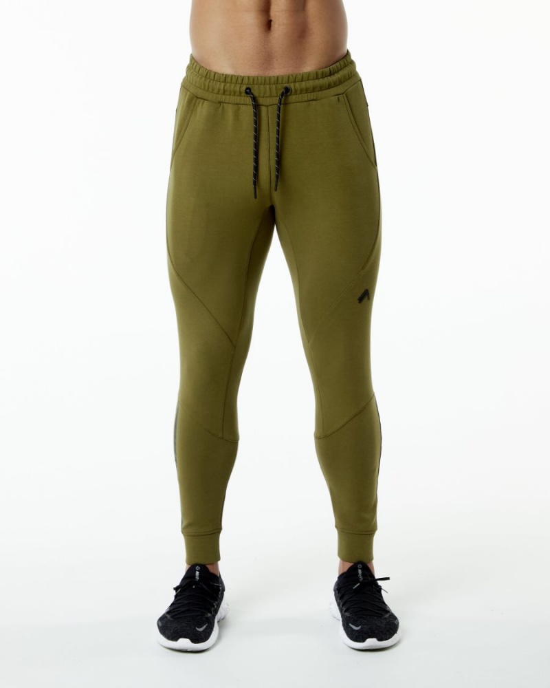 Pantalon Jogging Alphalete ELMTS Cuffed Jogger Moss Homme | AQI-92041810