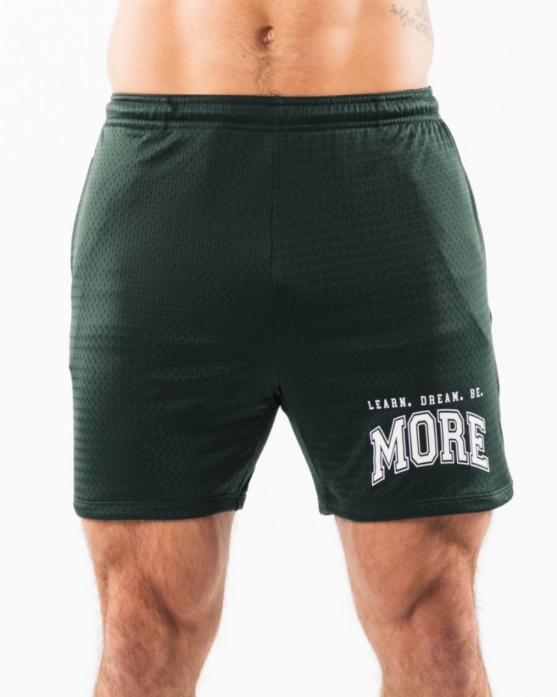 Short Alphalete LDB More Mesh Corta 6" Evergreen Homme | LET-96490682