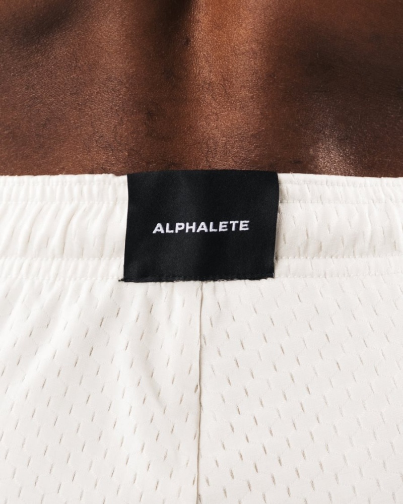 Short Alphalete Wolf Head Mesh Corta 6" Sea Shell Homme | HQN-71896503