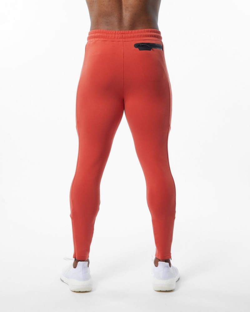 Pantalon Jogging Alphalete ELMTS Zip Jogger Orange Homme | GKX-83904998