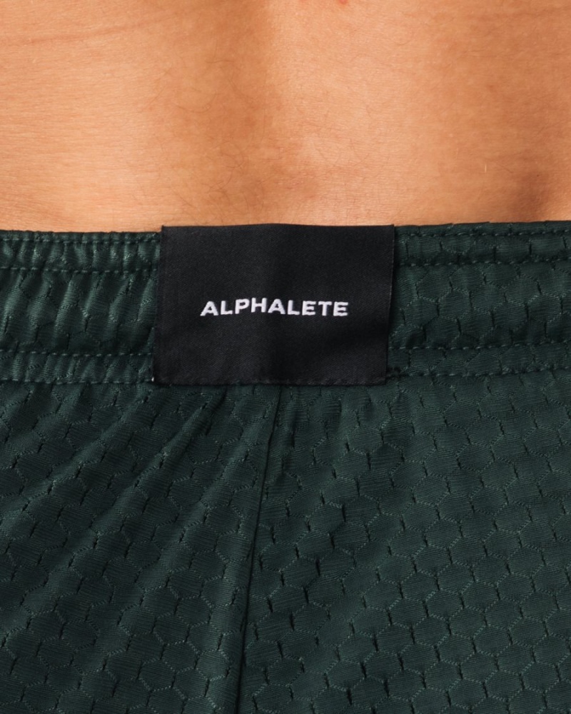 Short Alphalete LDB More Mesh Corta 6" Evergreen Homme | LET-96490682