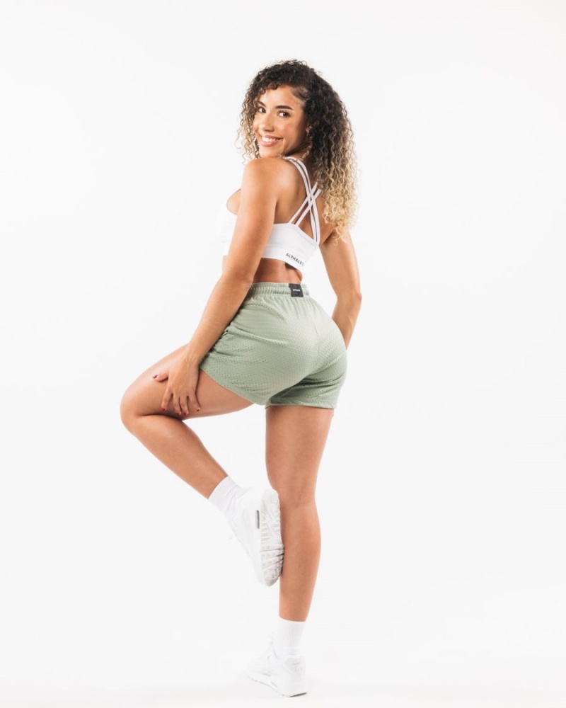 Short Alphalete Signature Mesh Corta 4" Sage Femme | BCK-87023794