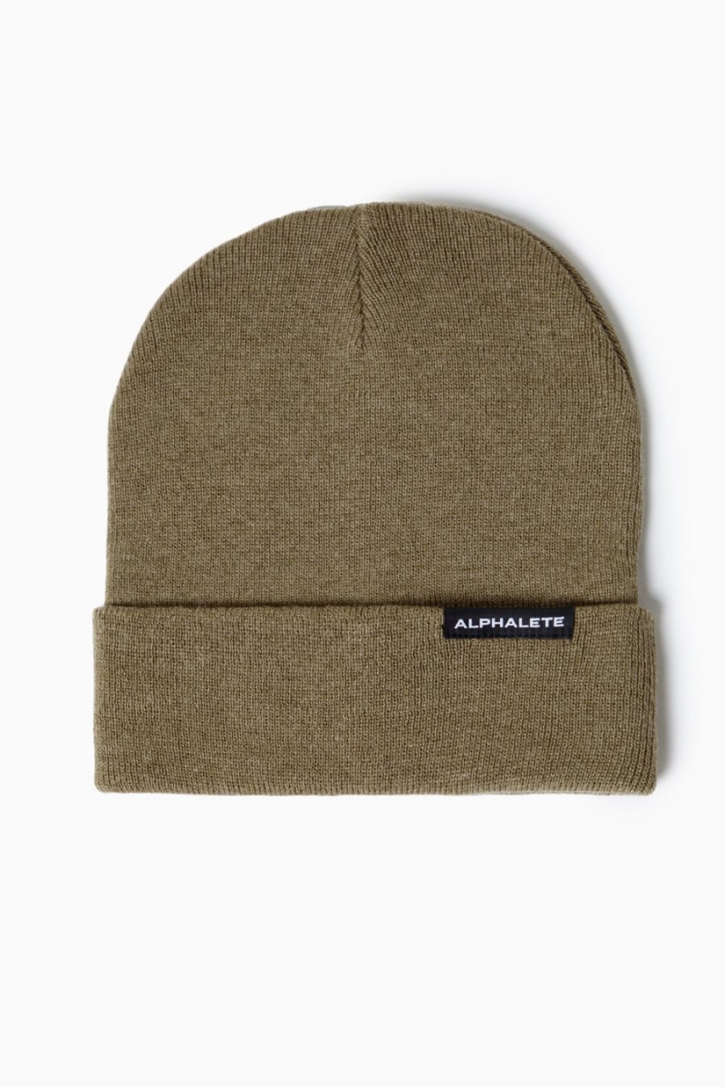 Accessoires Alphalete Essential Foldover Beanie Noir Femme | PXI-01037918