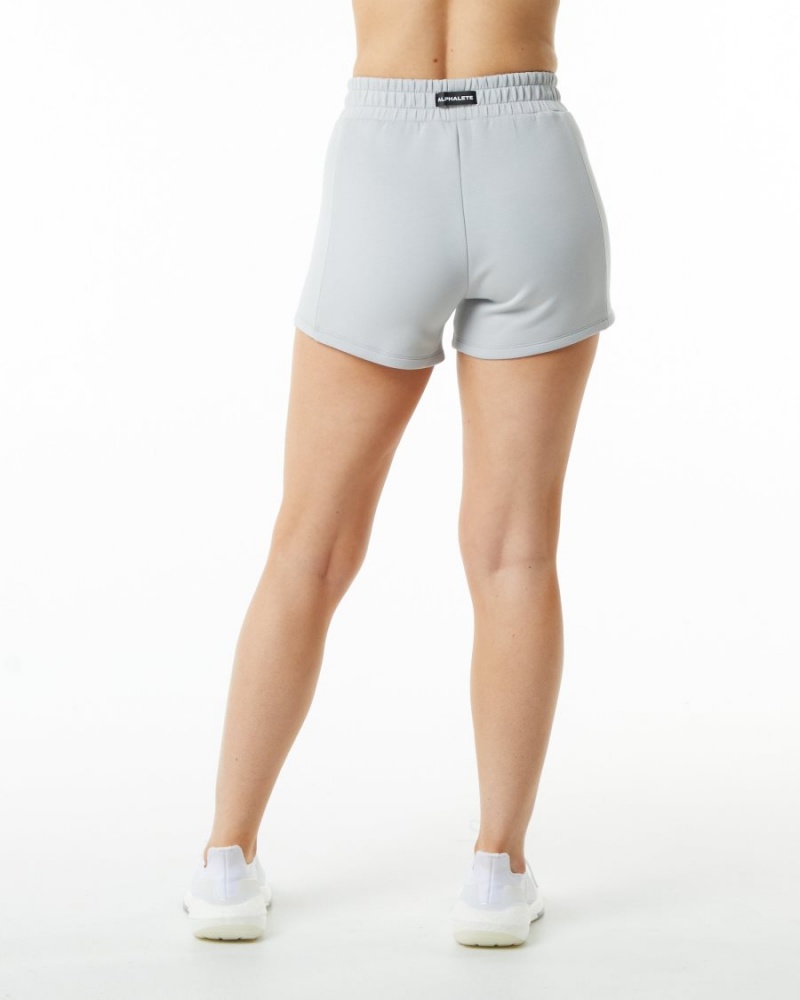 Short Alphalete ELMTS Athlétiques Corta 3.5" Grise Femme | IVZ-00681954