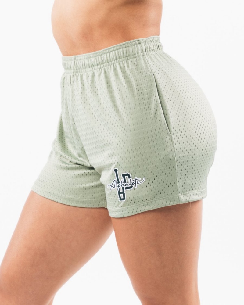 Short Alphalete Signature Mesh Corta 4" Sage Femme | BCK-87023794