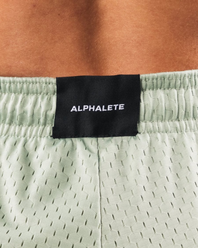 Short Alphalete Signature Mesh Corta 4" Sage Femme | BCK-87023794