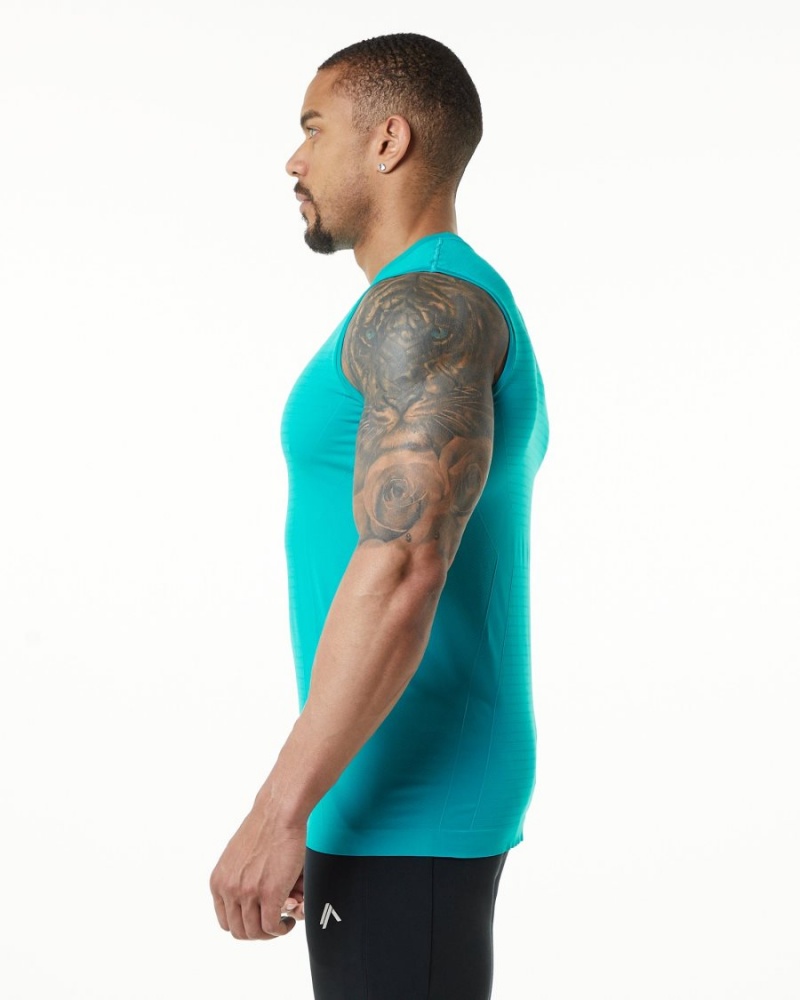 Debardeur Alphalete Hero Tank Ocean Homme | JMZ-92580726