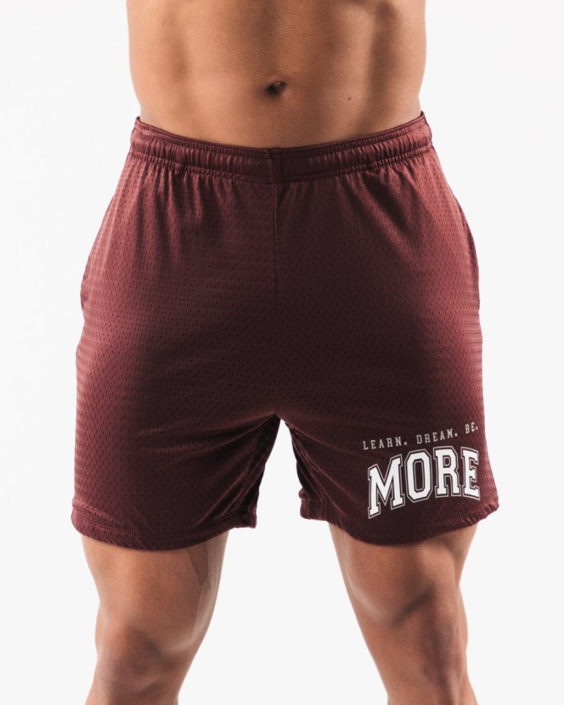 Short Alphalete LDB More Mesh Corta 6” Bordeaux Homme | YMG-16842867