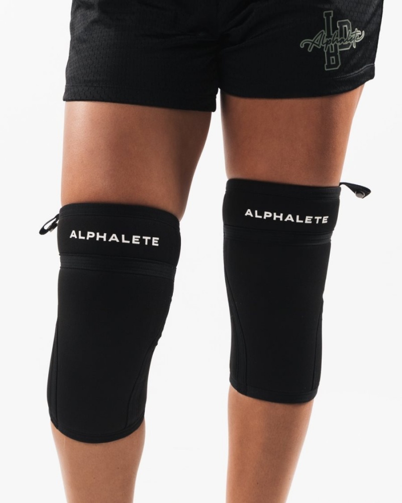 Accessoires Alphalete Knee Sleeves Noir Femme | AHP-32372929