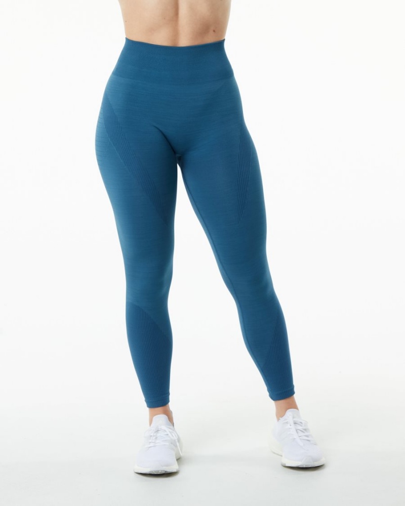 Leggings Alphalete Ozone Legging Bleu Femme | BJT-84540498