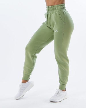 Pantalon Jogging Alphalete ELMTS Cuffed Jogger Vert Clair Femme | NPF-85546816