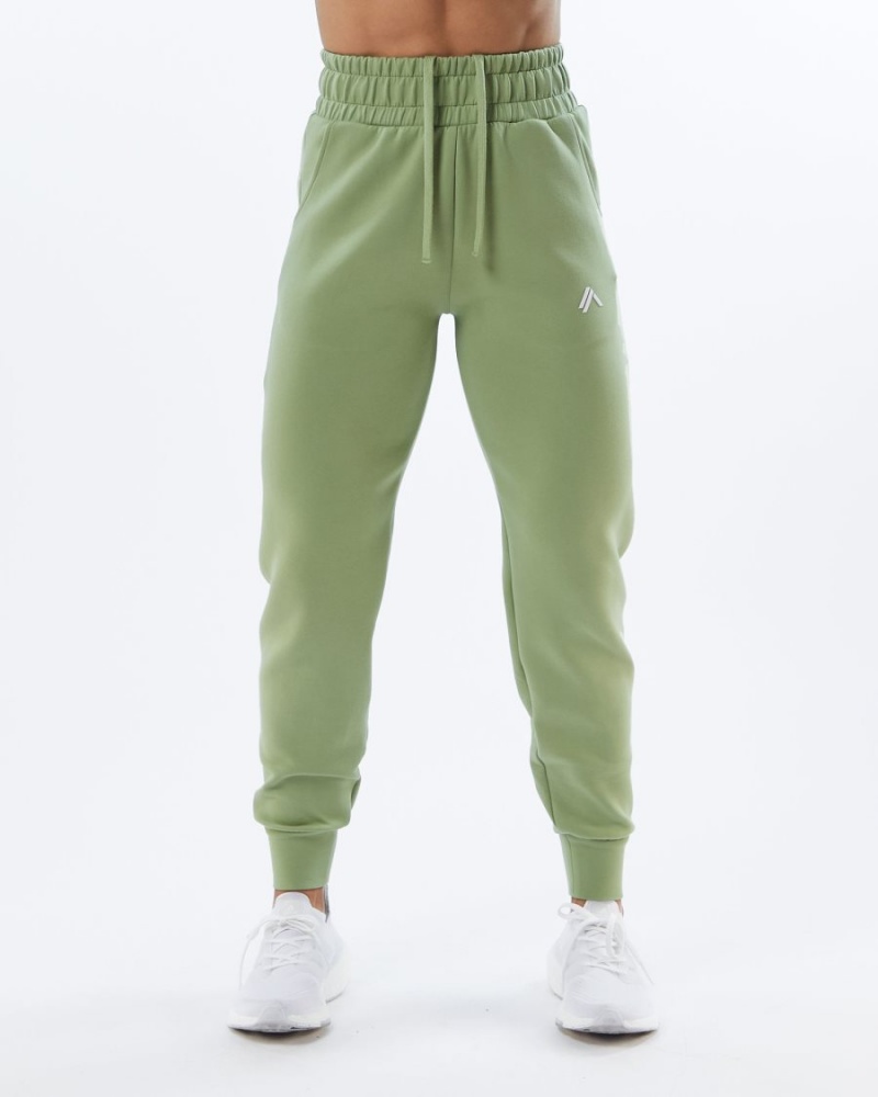 Pantalon Jogging Alphalete ELMTS Cuffed Jogger Vert Clair Femme | NPF-85546816