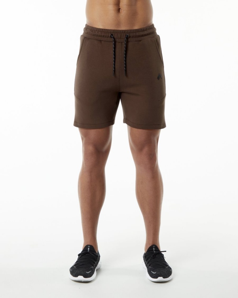 Short Alphalete ELMTS Athlétiques Corta 6" Marron Homme | RXW-62141661