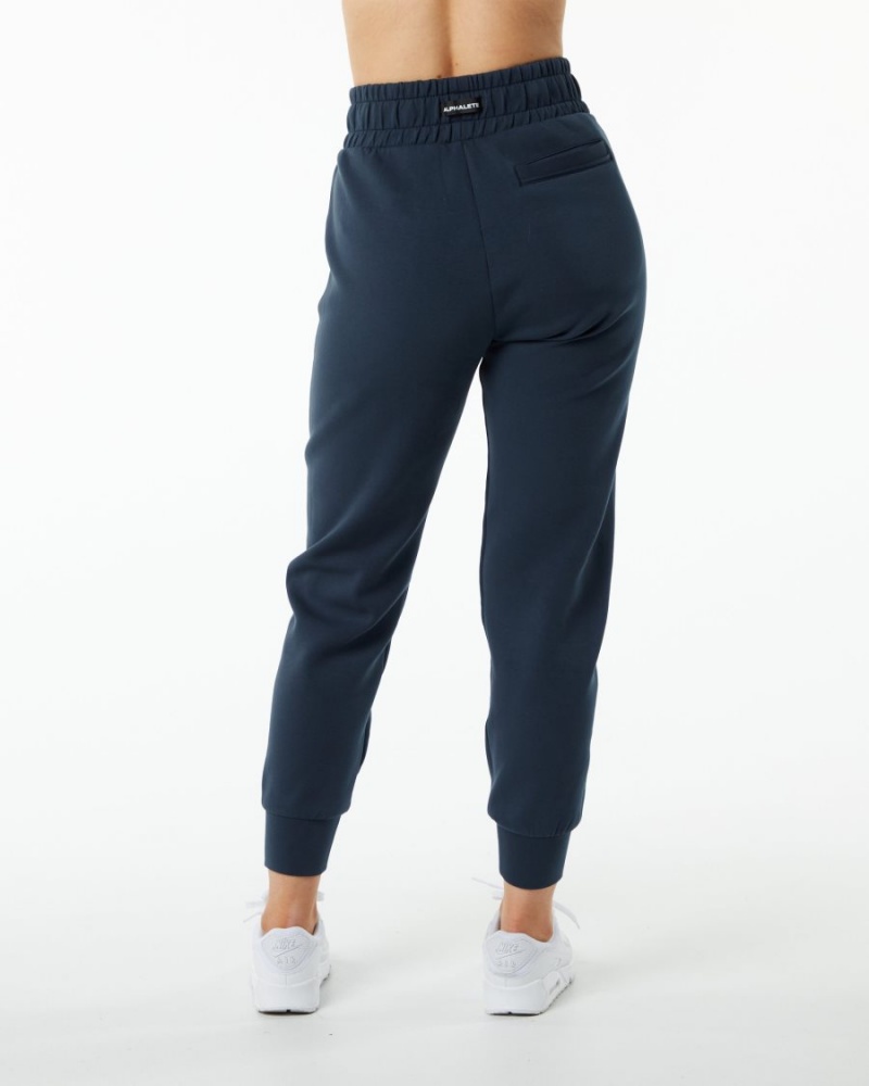 Pantalon Jogging Alphalete ELMTS Cuffed Jogger Bleu Marine Femme | AQT-53383287