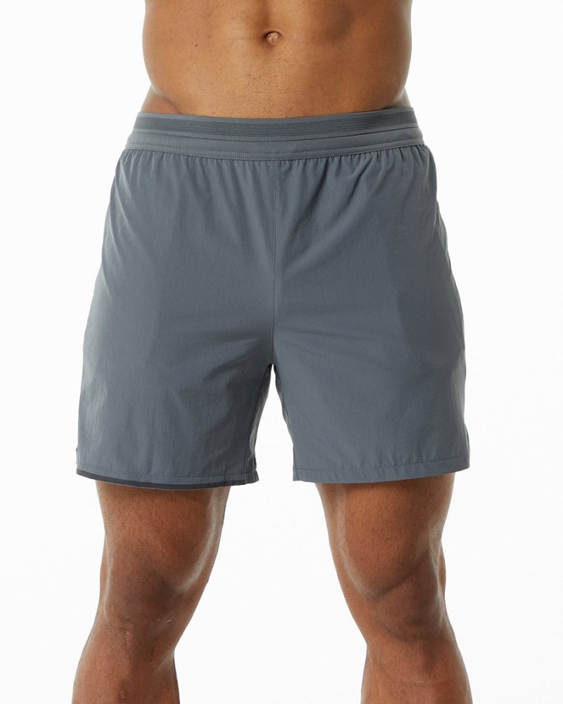 Short Alphalete Studio Corta 6" Grise Homme | BZB-45772669