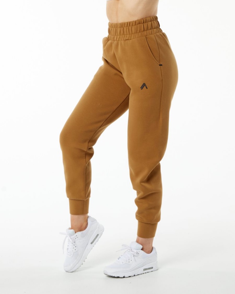 Pantalon Jogging Alphalete ELMTS Cuffed Jogger Almond Femme | THJ-11958648