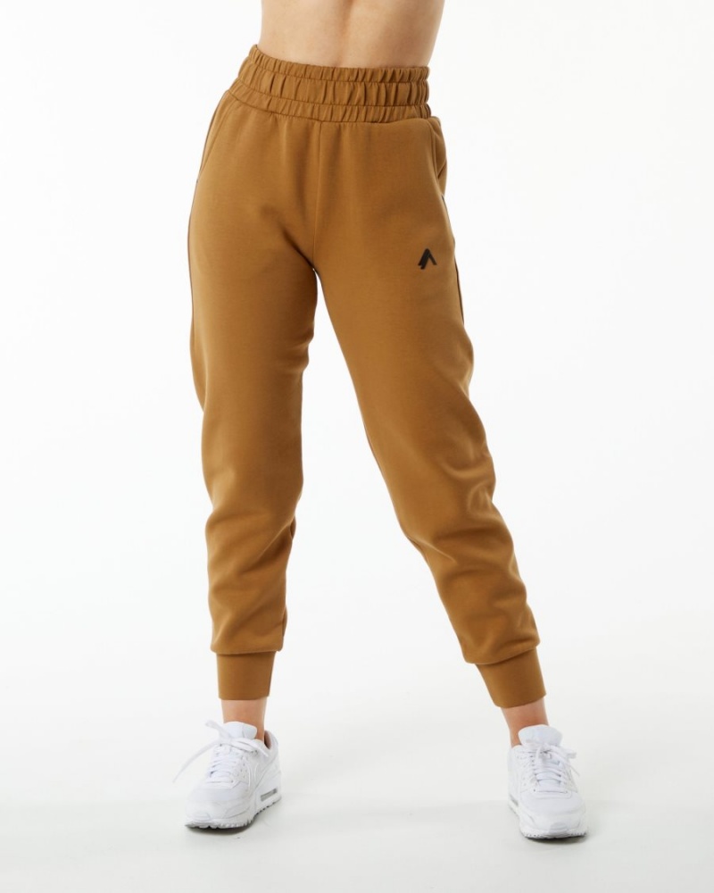 Pantalon Jogging Alphalete ELMTS Cuffed Jogger Almond Femme | THJ-11958648