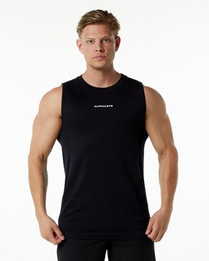 Debardeur Alphalete Ozone Tank Noir Homme | TOI-50250356