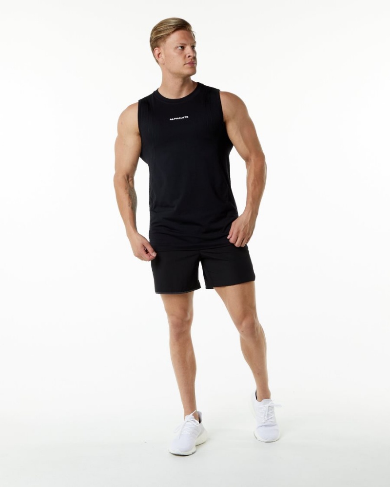 Debardeur Alphalete Ozone Tank Noir Homme | TOI-50250356