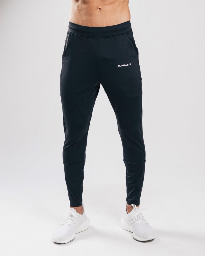 Pantalon Jogging Alphalete Trace Jogger Noir Homme | HLI-99174590