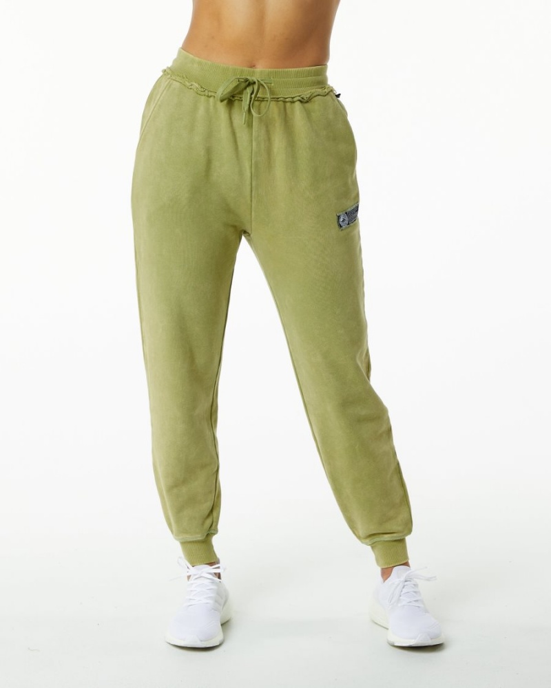 Pantalon Jogging Alphalete Very Terry Jogger Vert Femme | EXO-28663830