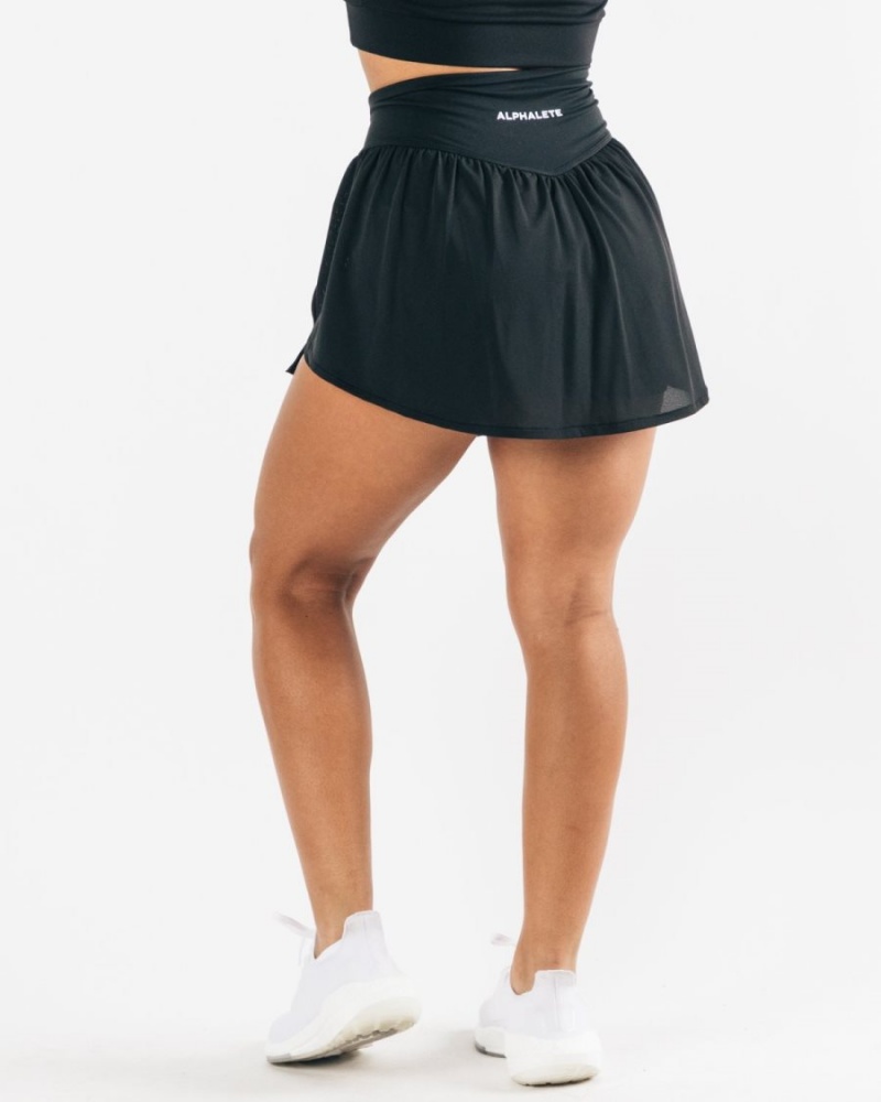 Jupes Alphalete Trace Skirt Noir Femme | UUC-36284419