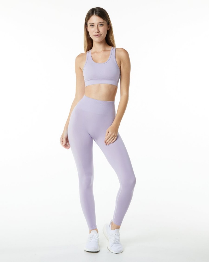 Soutien Gorge Sport Alphalete Revival Bra Misty Lilac Femme | PFM-46135227