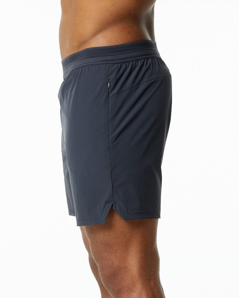 Short Alphalete Studio Corta 6" Charcoal Homme | GAC-82055637