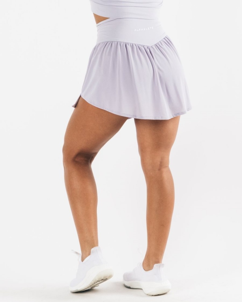 Jupes Alphalete Trace Skirt Lilac Haze Femme | SME-80071152