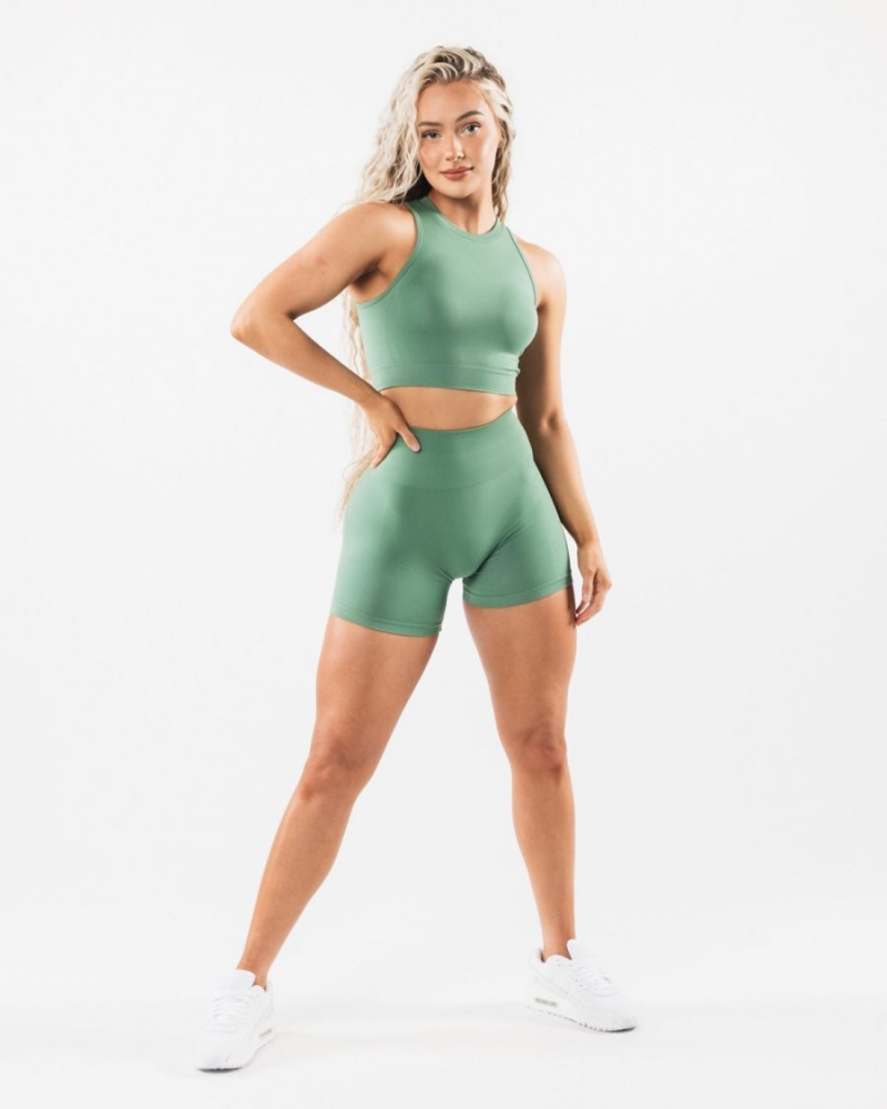 Short Alphalete Amplify Corta 4.5" Jade Femme | OVO-44878700