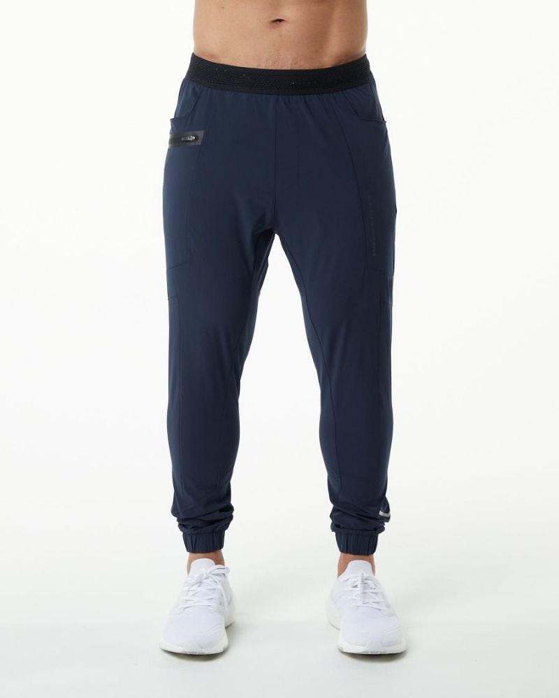 Pantalon Jogging Alphalete Studio Pant Bleu Marine Homme | MSZ-22847131