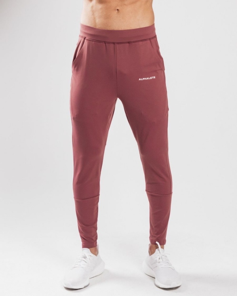 Pantalon Jogging Alphalete Trace Jogger Mauve Homme | HXE-90480192