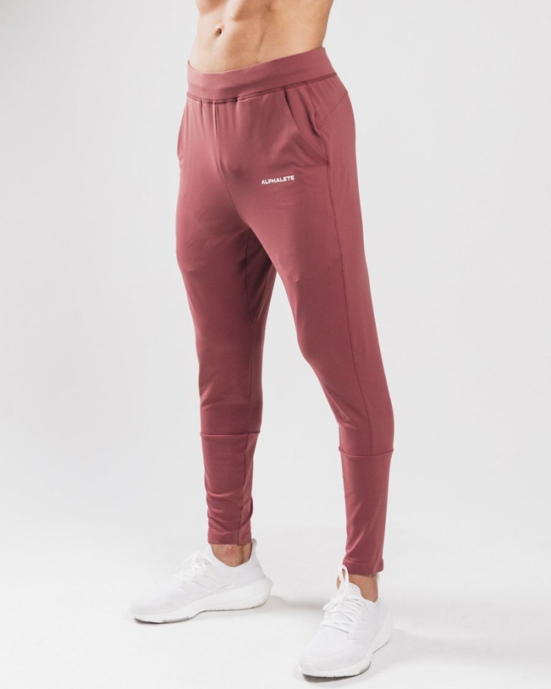 Pantalon Jogging Alphalete Trace Jogger Mauve Homme | HXE-90480192