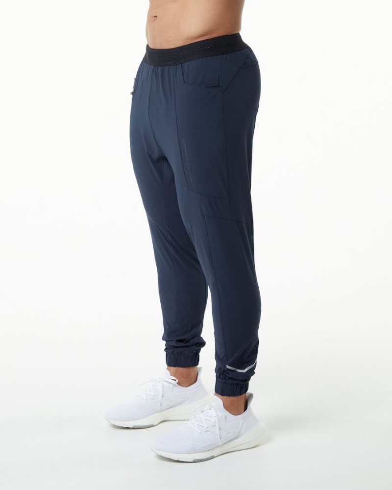 Pantalon Jogging Alphalete Studio Pant Bleu Marine Homme | MSZ-22847131